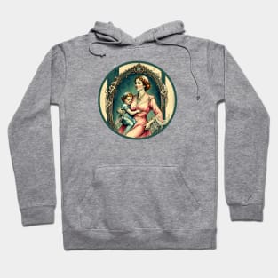 International Women’s Day march 2023. THE BEST MOM EVER FINE ART VINTAGE STYLE OLD TIMES. Hoodie